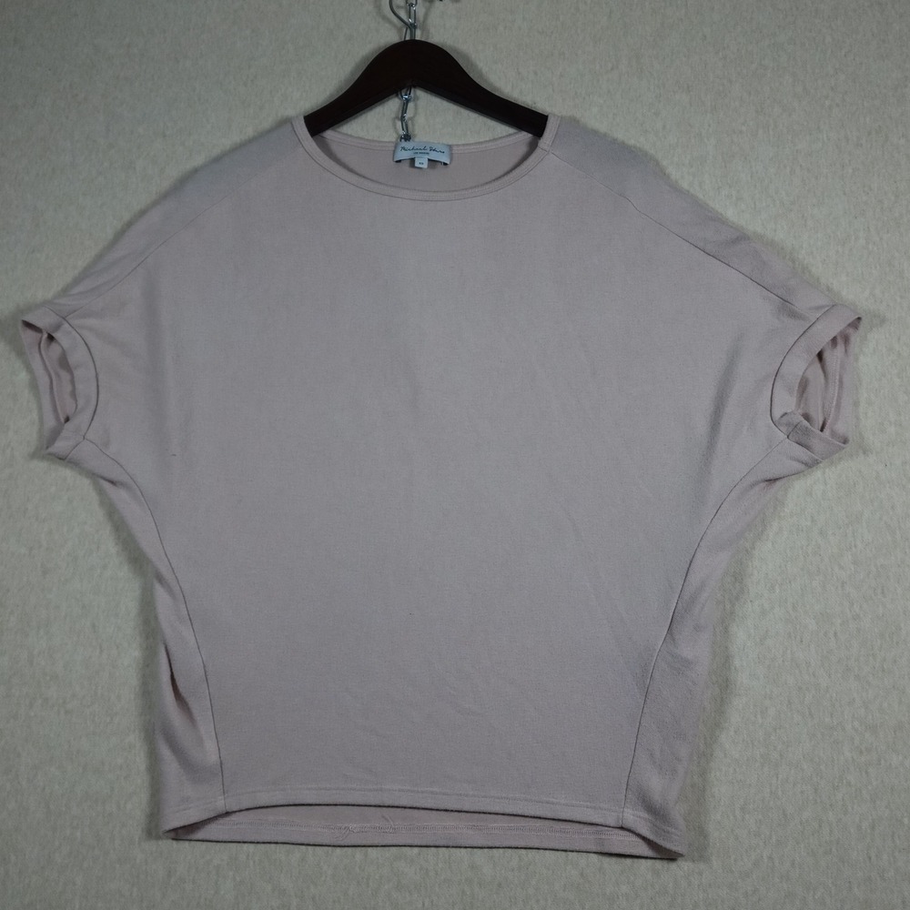 Michael Stars SF2027E Cuffed Dolman Sleeve Top Womens XS Dusty Pink Stretch